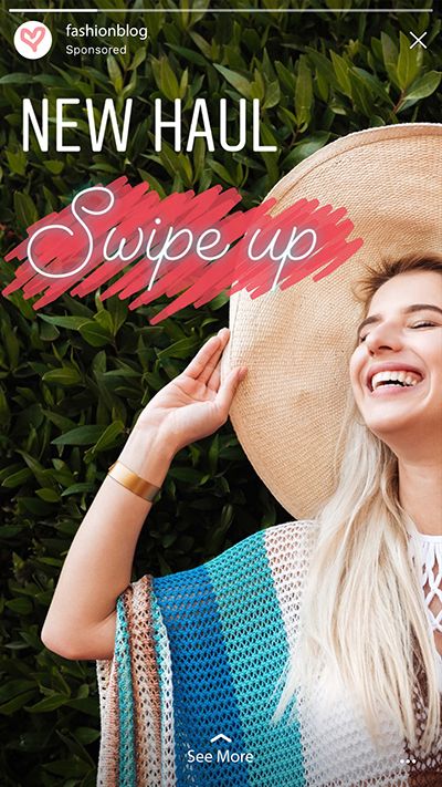 Add swipe up link to Instagram story