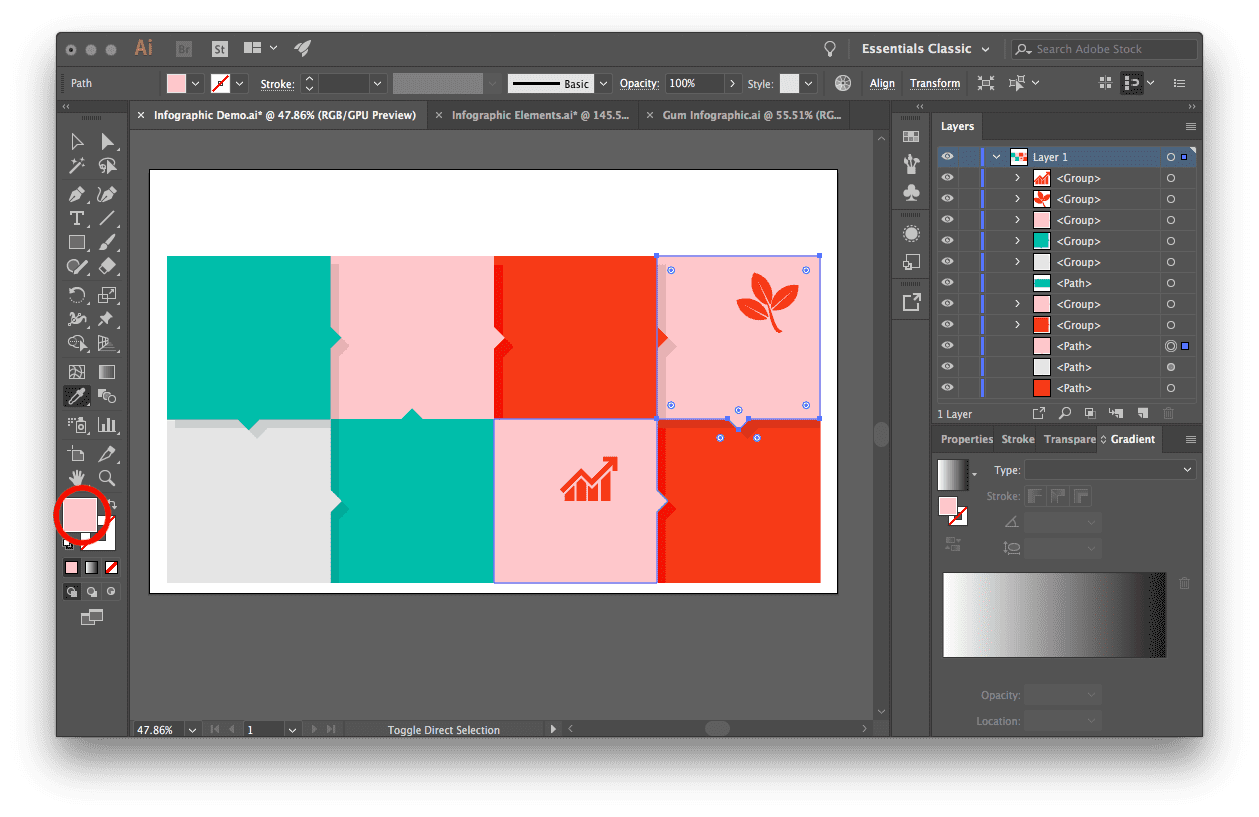 How to Make an Infographic in Adobe Illustrator - Storyblocks, image size:1259x817