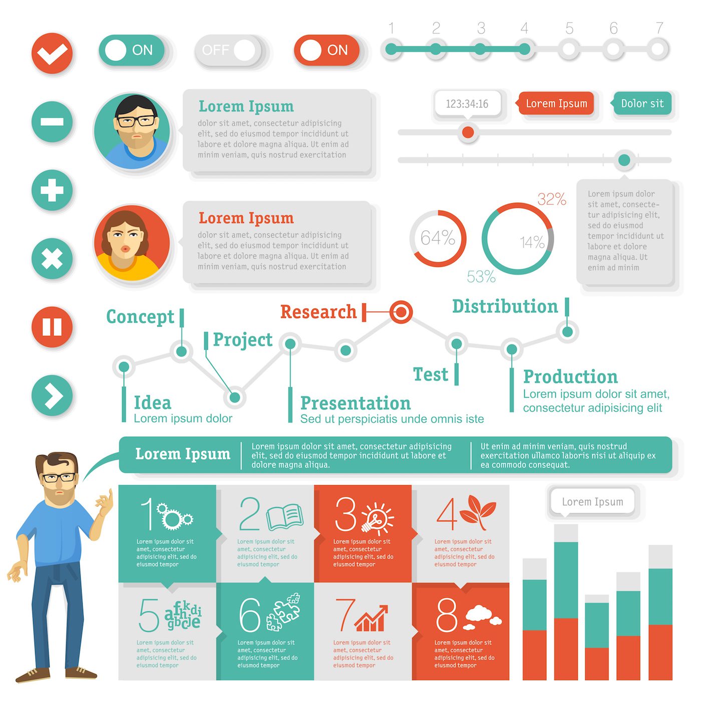 How to Make an Infographic in Adobe Illustrator - Storyblocks, image size:1400x1400