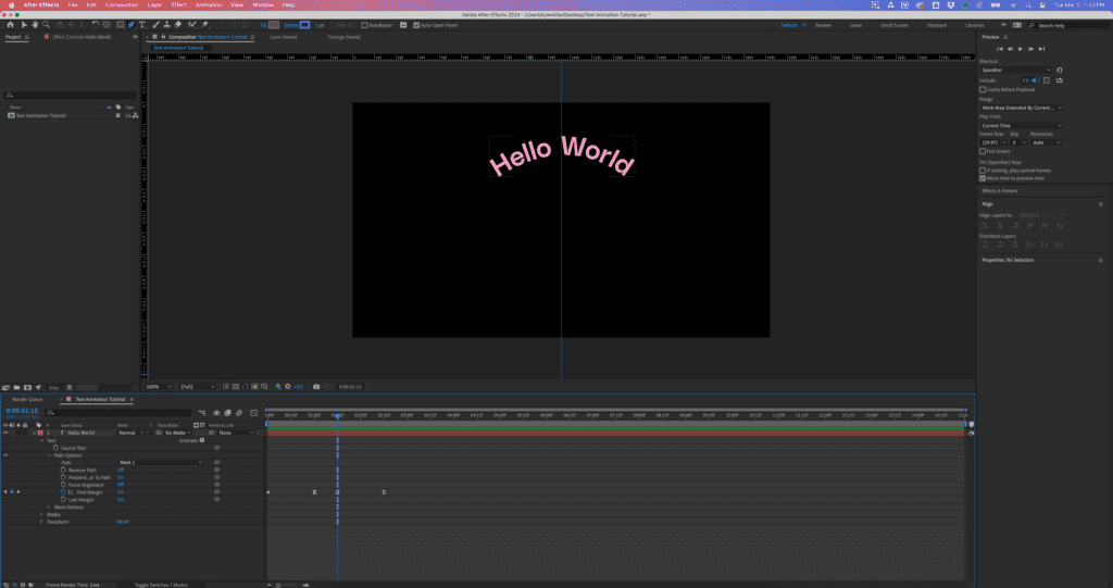 Move to frame 75 and choose a high number for the First Margin value to animate it off the screen.