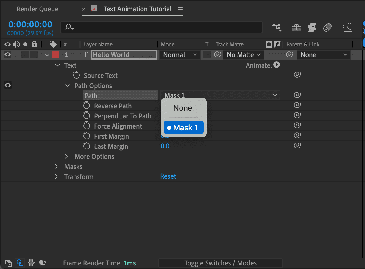 After Effects Text Animation Tutorial