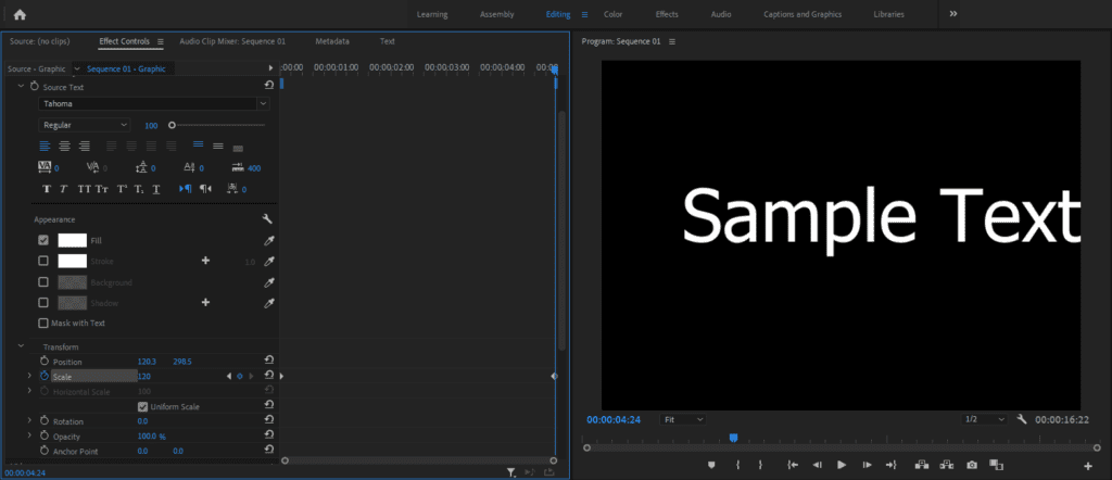 A screenshot of Premiere Pro showing how to add a second keyframe by moving the playhead through the clip and changing the Scale option.