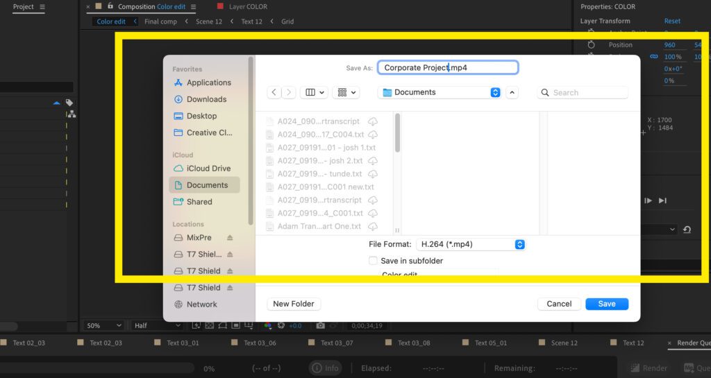 Screenshot of the Save As file browse window.