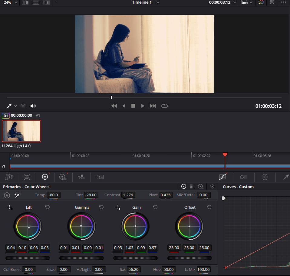 Sample footage with the teal and orange look applied.