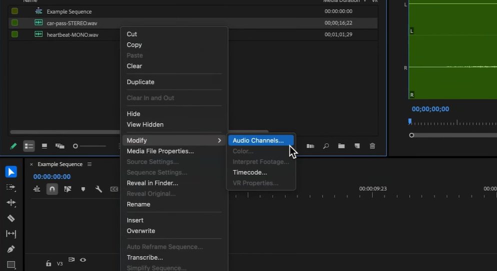 Converting stereo tracks to dual mono in Premiere Pro - Storyblocks