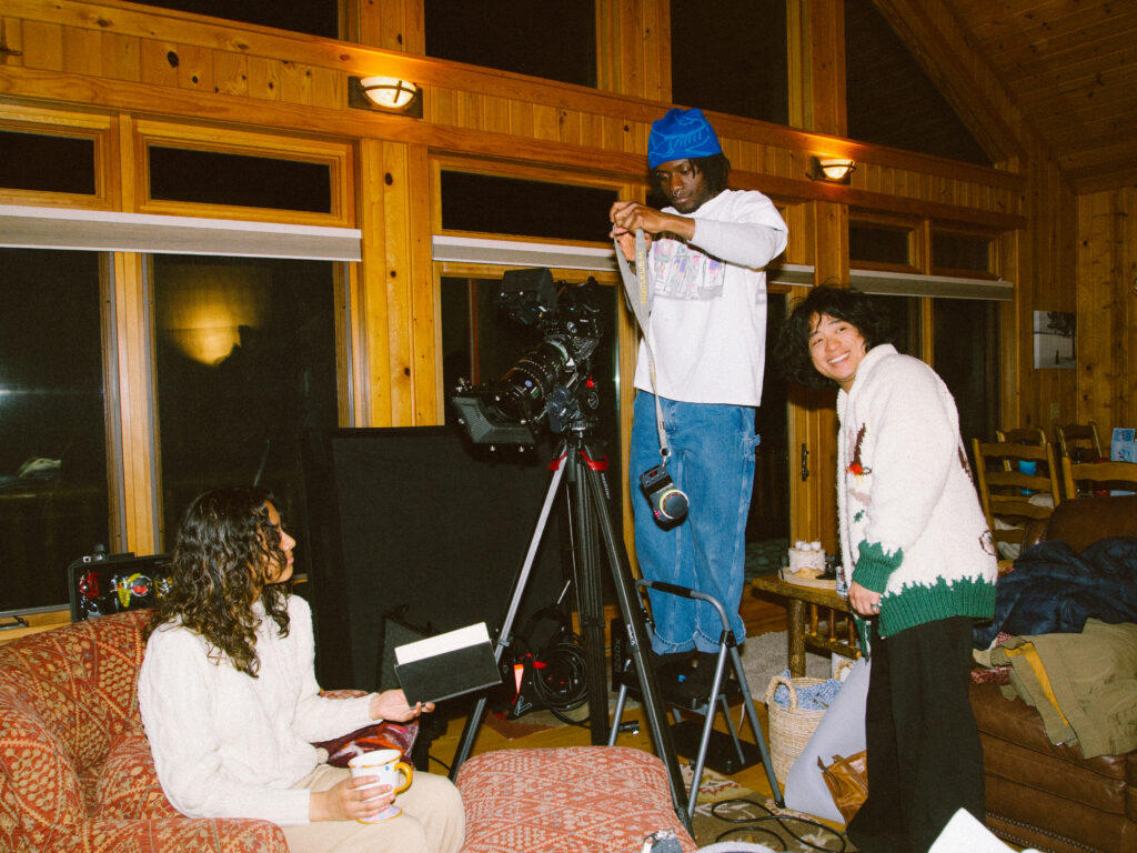 Image of Johnny Nguyen directing on the set of his Re: Stock shoot.