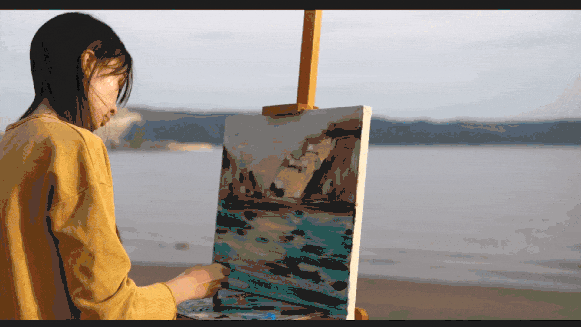 GIF showing an example clip of footage that warp stabilizer wouldn't work well with