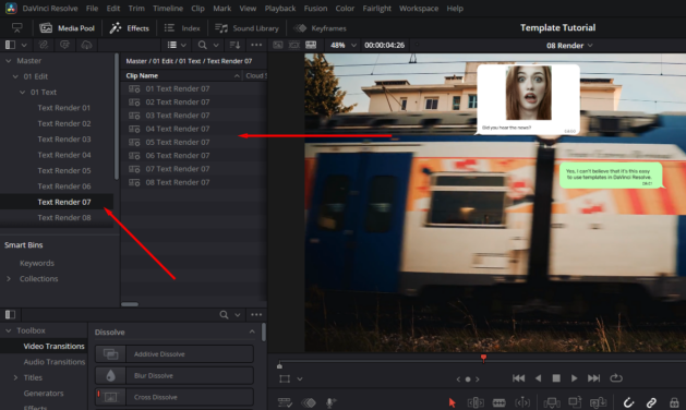 How to use and customize DaVinci Resolve templates